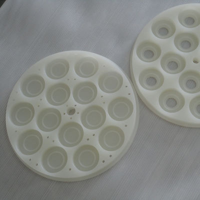 Parti di plastica meccaniche su misura di CNC pp che insabbiano sabbiando finitura superficia